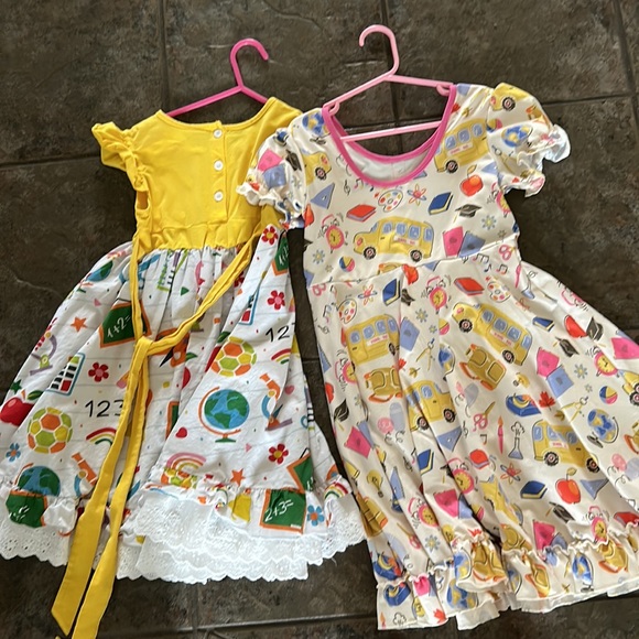 Set of Chris n Missy Back to School Girl’s Dresses size 8 - Picture 3 of 7